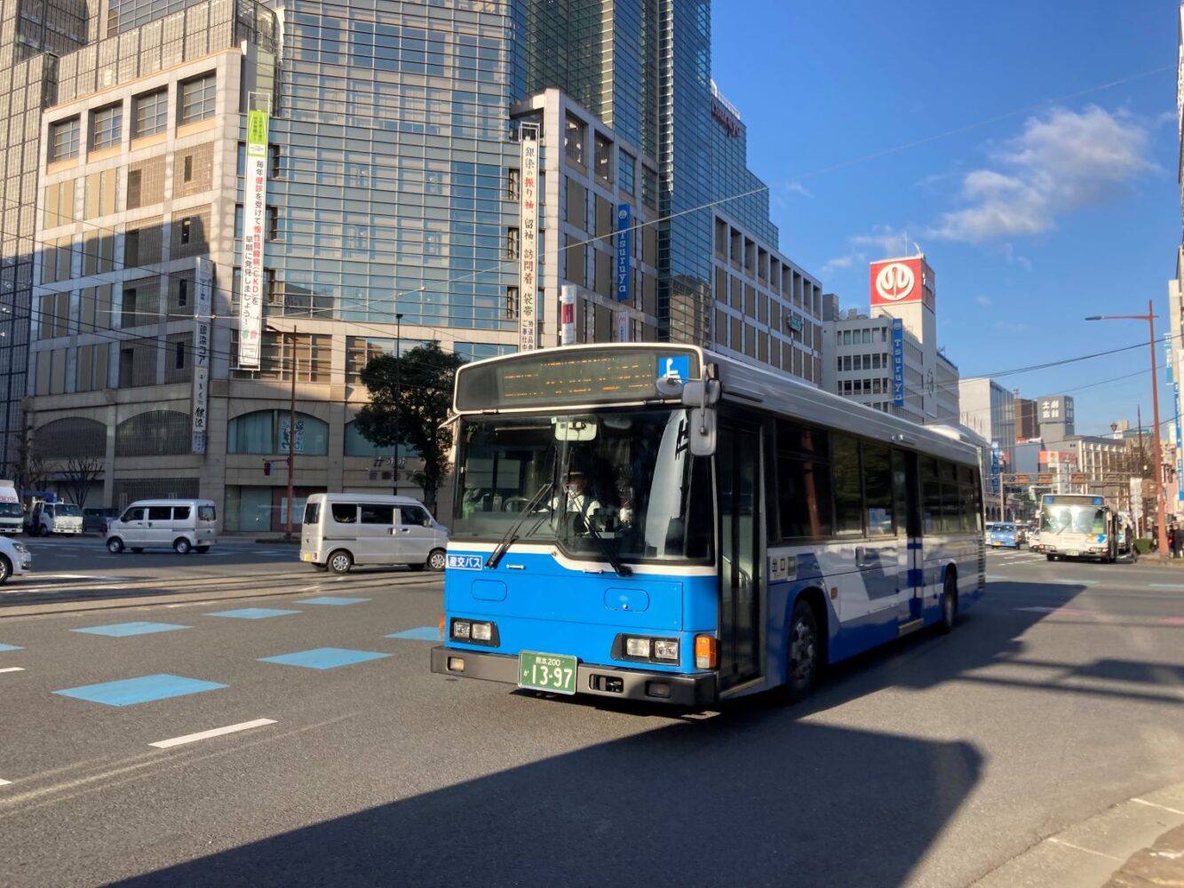 バス時刻表5社をまとめて表示可能に！「180円均一運賃」熊本市中心部エリアに導入